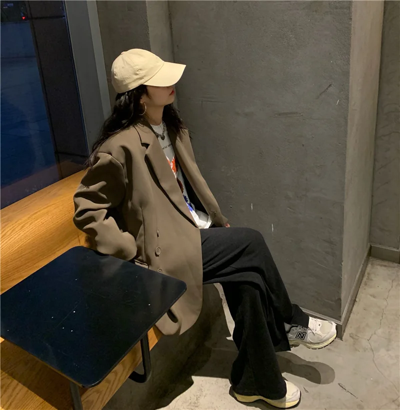 SHENGPALAE Korea Chic Fashion Autumn Mid Long Cotton Jacket Women Solid Color Long Sleeve Loose Casual suit coat 2021 5E2269
SHENGPALAE Korea Chic Fashion Autumn Mid Long Cotton Jacket Women Solid Color Long Sleeve Loose Casual suit coat 2021 5E2269