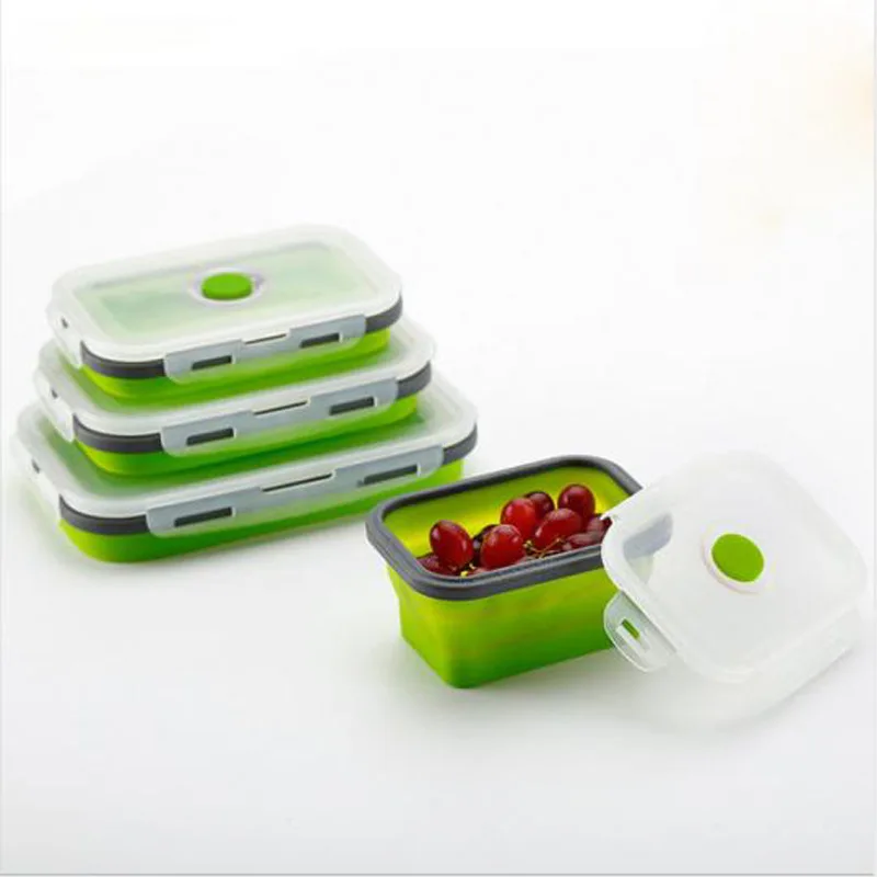 Bento Box Home Silicone Crisper Outdoor Portable Folding Boxes Square Scaling Sealed Food Container Container
Bento Box Home Silicone Crisper Outdoor Portable Folding Boxes Square Scaling Sealed Food Container Container