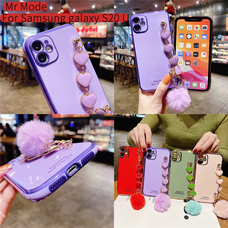 Cute Furball Heart Bracelet Protective Cover Phone Case Solid Color Soft Shell For Samsung Galaxy S20 S10 Plus Note 10 Pro Ultra
Cute Furball Heart Bracelet Protective Cover Phone Case Solid Color Soft Shell For Samsung Galaxy S20 S10 Plus Note 10 Pro Ultra