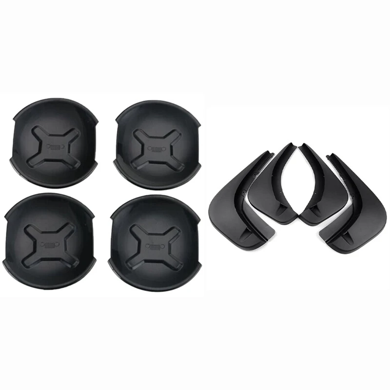 4 Pcs Car Exterior Door Handle Bowl Cover Trim Frame Decor & 4Pcs Mud Flaps Splash Guards Fender Front and Rear
4 Pcs Car Exterior Door Handle Bowl Cover Trim Frame Decor & 4Pcs Mud Flaps Splash Guards Fender Front and Rear