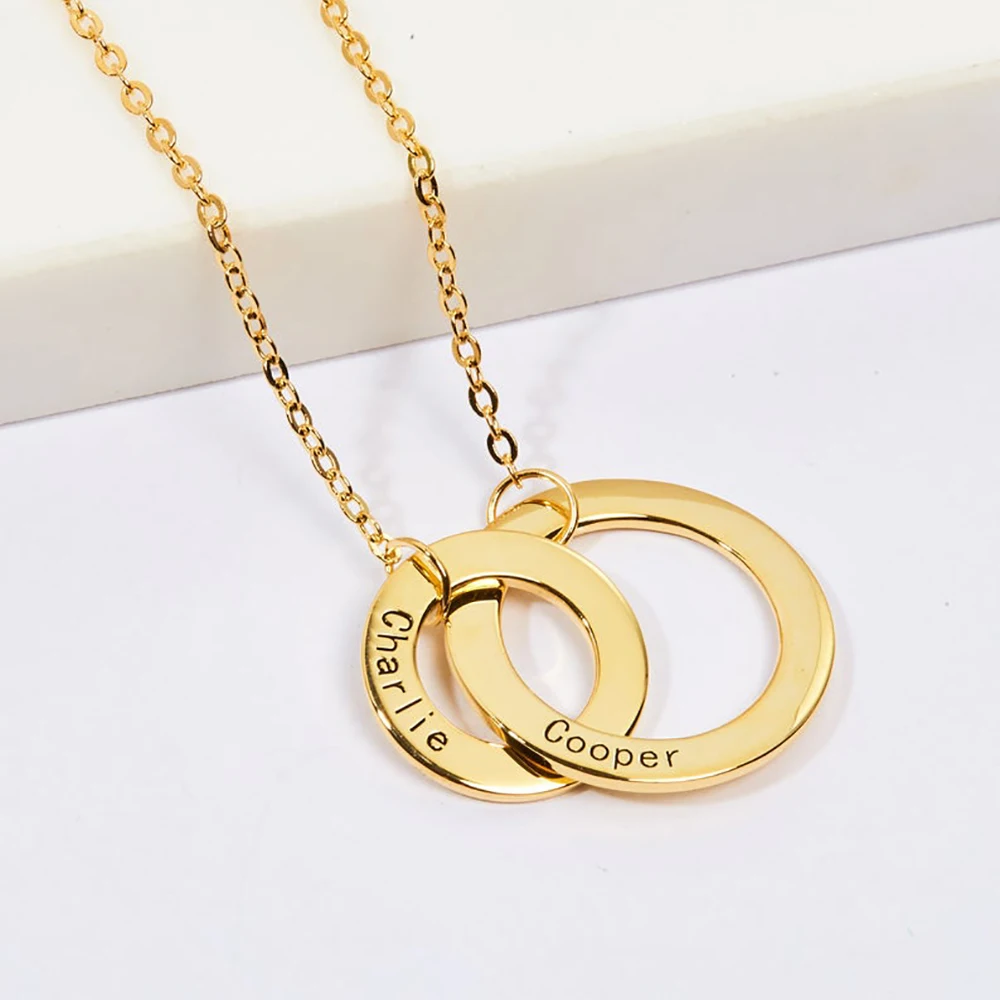 Ожерелье с круглым кулоном HUHUI с именем на заказ, ювелирные изделия из нержавеющей стали с круглой гравировкой букв для женщин, подарок для п... 
Ожерелье с круглым кулоном HUHUI с именем на заказ, ювелирные изделия из нержавеющей стали с круглой гравировкой букв для женщин, подарок для п...