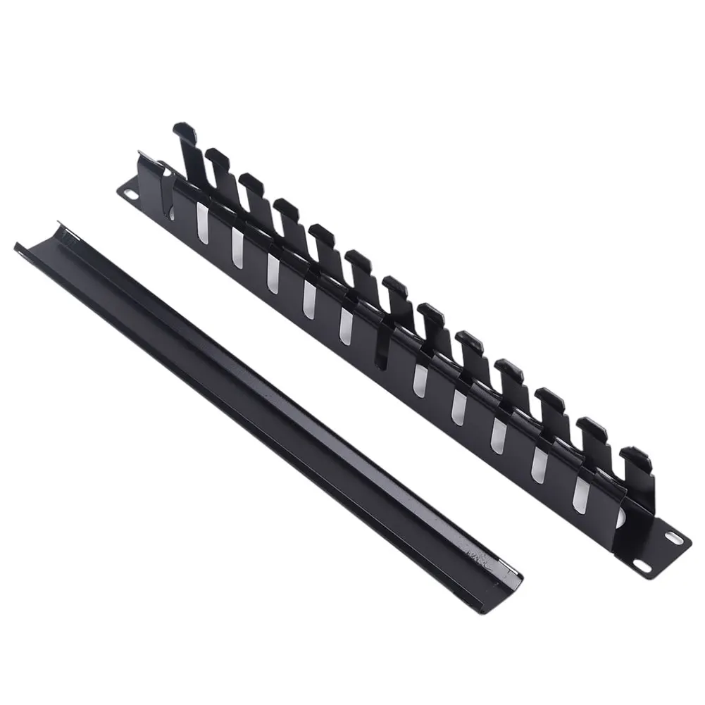 Cable Management Rack Horizontal Mount Cable Clips Rail 1U Bottom Plate 20 Slots Distribution Frame With Dust-Proof Cover Plate
Cable Management Rack Horizontal Mount Cable Clips Rail 1U Bottom Plate 20 Slots Distribution Frame With Dust-Proof Cover Plate