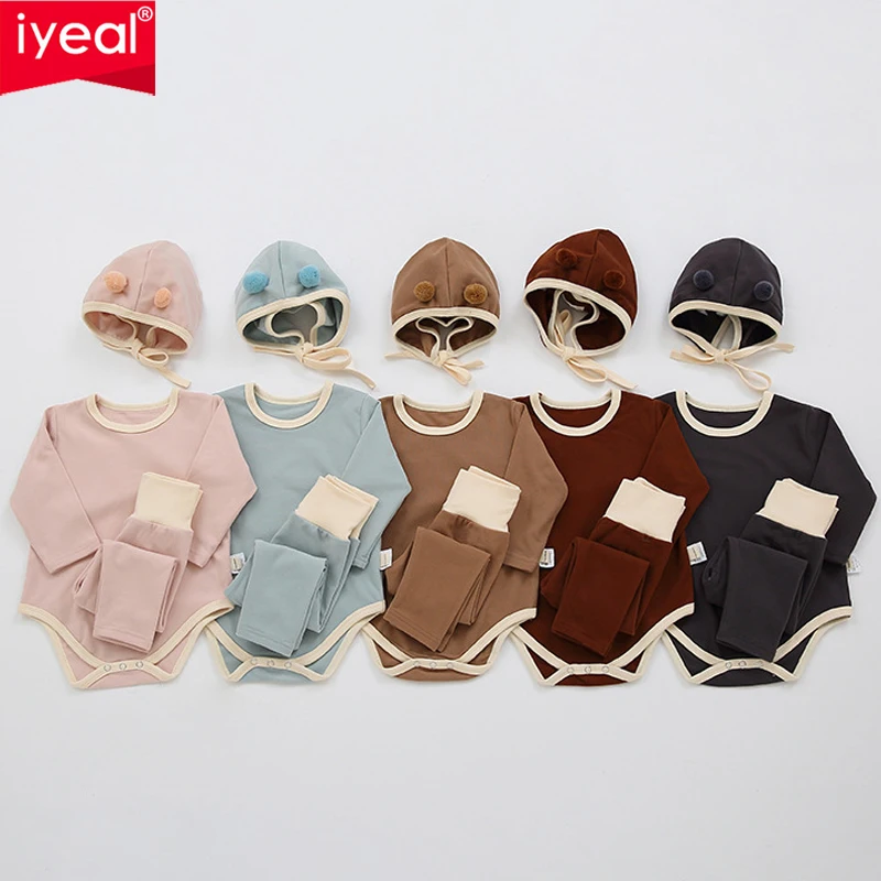 IYEAL Baby Girls Clothes Sets Long Sleeve Toddler Boys Bodysuits + Pants + Hat Cotton Baby Girl Pajamas Spring Newborn Outfits
IYEAL Baby Girls Clothes Sets Long Sleeve Toddler Boys Bodysuits + Pants + Hat Cotton Baby Girl Pajamas Spring Newborn Outfits