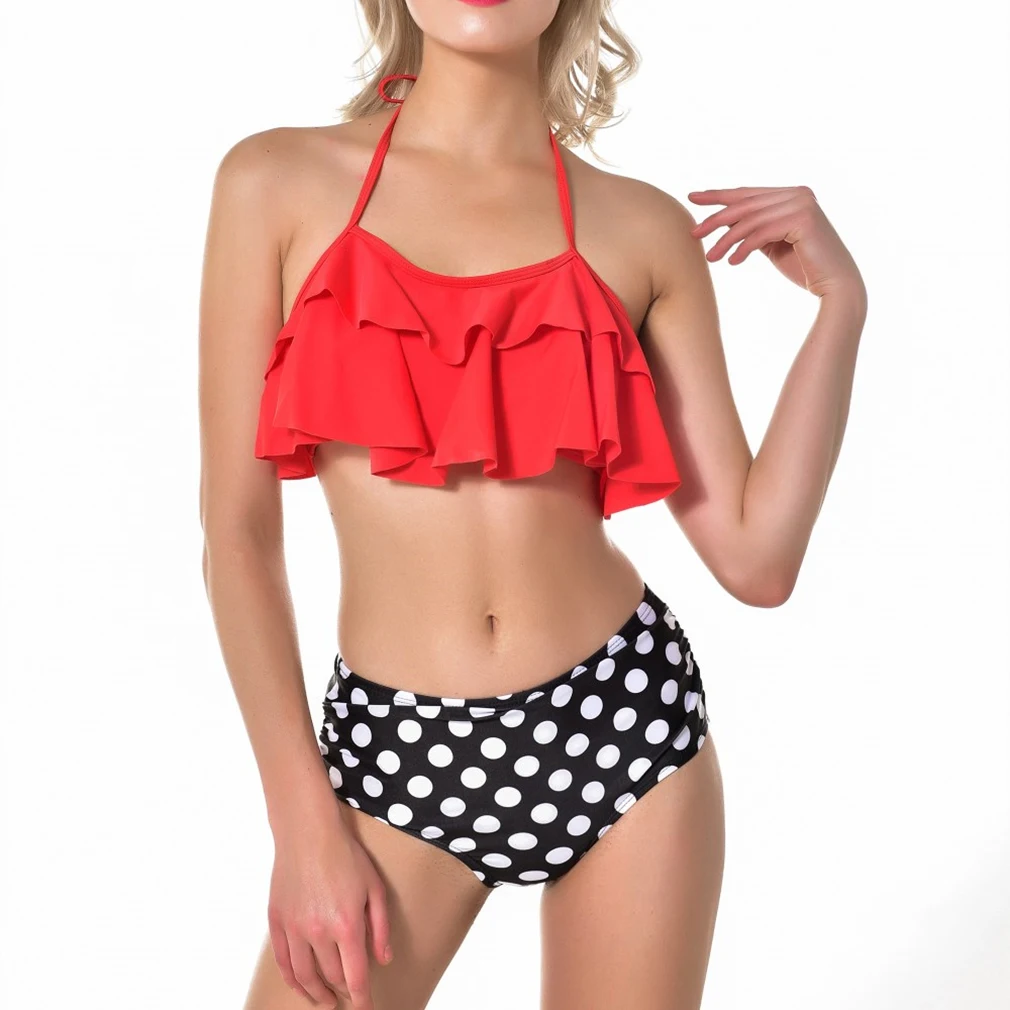 Swimwear Bikini Women High Waist Bikinis Swimsuits Ruffles Bikinis Swimming Suit For Womens Push Up Bathing Suits Biquini
Swimwear Bikini Women High Waist Bikinis Swimsuits Ruffles Bikinis Swimming Suit For Womens Push Up Bathing Suits Biquini