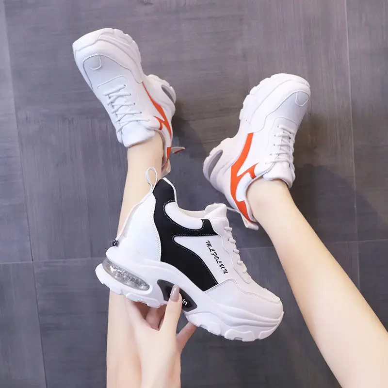 Height Increasing Insole Dad Shoes Women's 2021 New Casual Wedge All-Matching Soft Leather Platform Sneakers Fashion Shoes
Height Increasing Insole Dad Shoes Women's 2021 New Casual Wedge All-Matching Soft Leather Platform Sneakers Fashion Shoes
