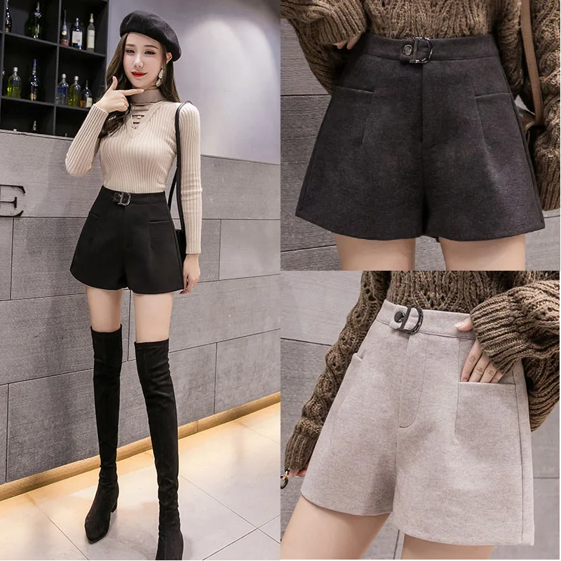 Woolen Shorts Women's Autumn and Winter 2021 New Korean High Waist Shorts Women Shorts Casual Elegant Wide Leg Shorts 7784 50
Woolen Shorts Women's Autumn and Winter 2021 New Korean High Waist Shorts Women Shorts Casual Elegant Wide Leg Shorts 7784 50