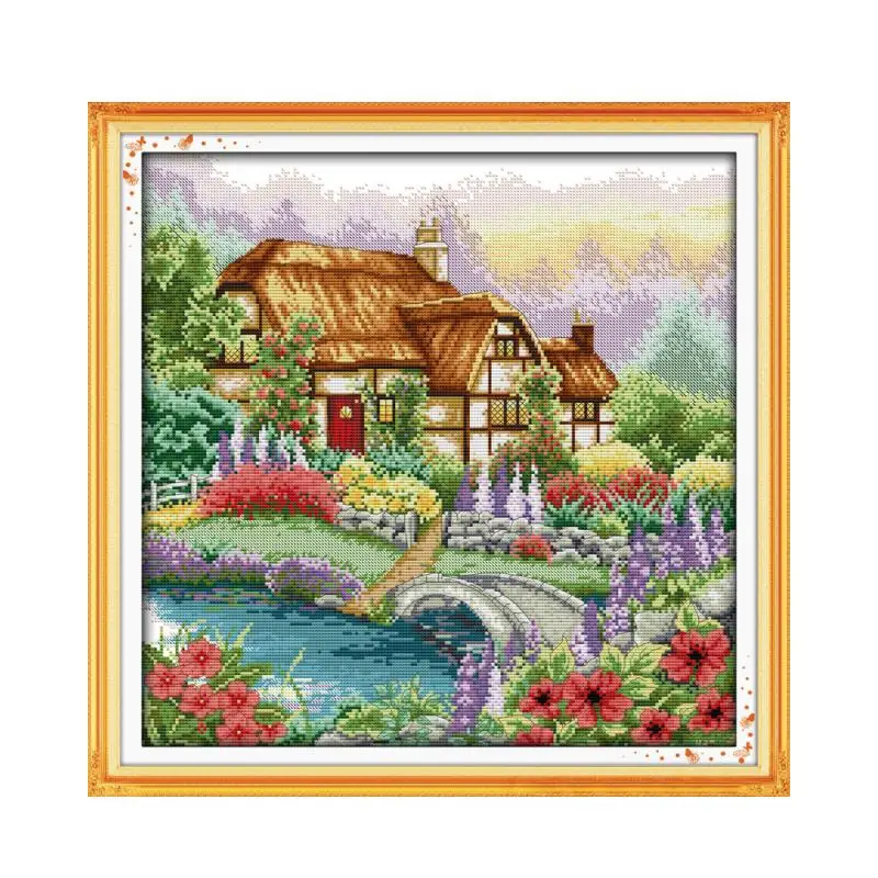 Cabin with the fragrance of flowers cross stitch kit 14ct 11ct count printed canvas stitching embroidery DIY handmade needlework
Cabin with the fragrance of flowers cross stitch kit 14ct 11ct count printed canvas stitching embroidery DIY handmade needlework
