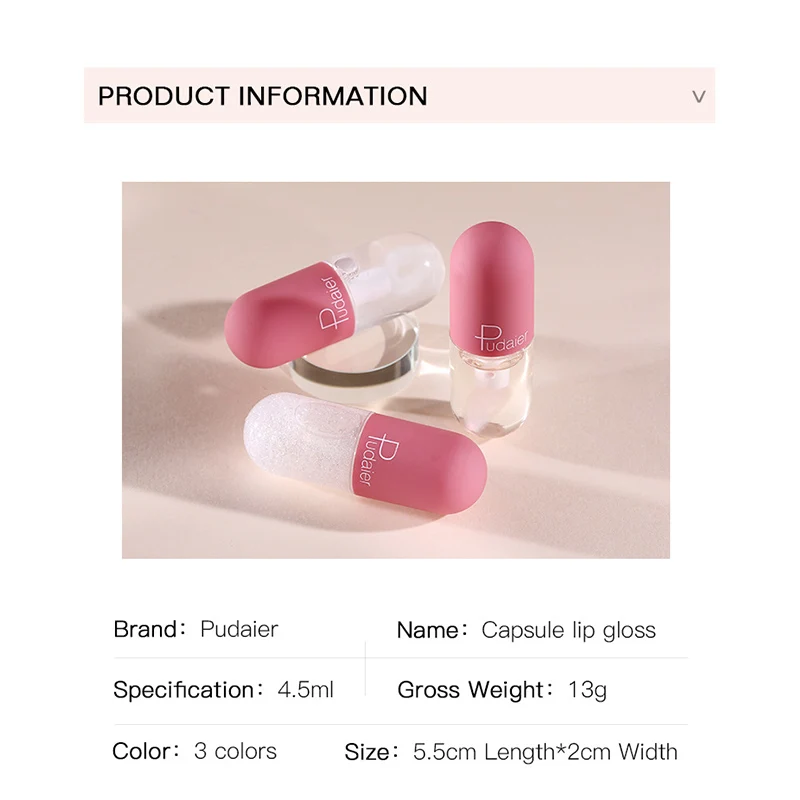 Shimmer Lipgloss Mini Capsule Tube Moisturize Clear Change Color Plumping Lip Gloss Glitter Lips Makeup Glossier Tint Cosmetics
Shimmer Lipgloss Mini Capsule Tube Moisturize Clear Change Color Plumping Lip Gloss Glitter Lips Makeup Glossier Tint Cosmetics