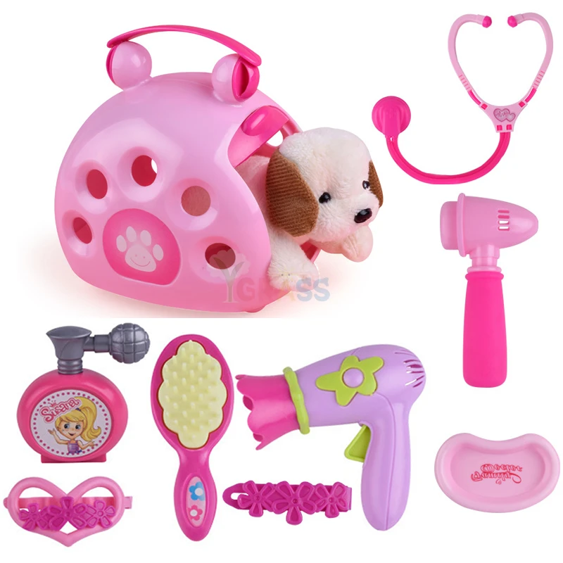 Детские миниатюрные игрушки для девочек макияж ролевые игры с животными детские