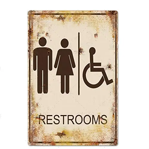 Unisex Toilet Bathroom Theme Metal Tin Sign 8x12 Inches Retro Wall Decor Sign Bar Dining Room Living Room Kitchen Garage
Unisex Toilet Bathroom Theme Metal Tin Sign 8x12 Inches Retro Wall Decor Sign Bar Dining Room Living Room Kitchen Garage