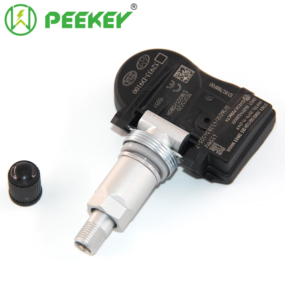 Система контроля давления в шинах PEEKEY, TPMS для Kia Sportage 2017 - 2019 QL NIRO CADENZA 17 18 52933D9100 52933-D9100, 433 МГц 
Система контроля давления в шинах PEEKEY, TPMS для Kia Sportage 2017 - 2019 QL NIRO CADENZA 17 18 52933D9100 52933-D9100, 433 МГц