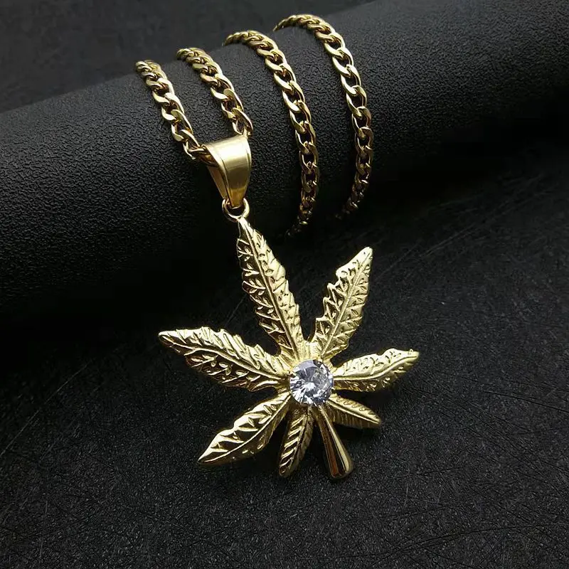 Gold Color Hiphop Jewelry 10mm Single Cubic Zirconia Hemp Leaf Pendant For Men Women Stainless Teel Miami Cuban Chain No Fade
Gold Color Hiphop Jewelry 10mm Single Cubic Zirconia Hemp Leaf Pendant For Men Women Stainless Teel Miami Cuban Chain No Fade