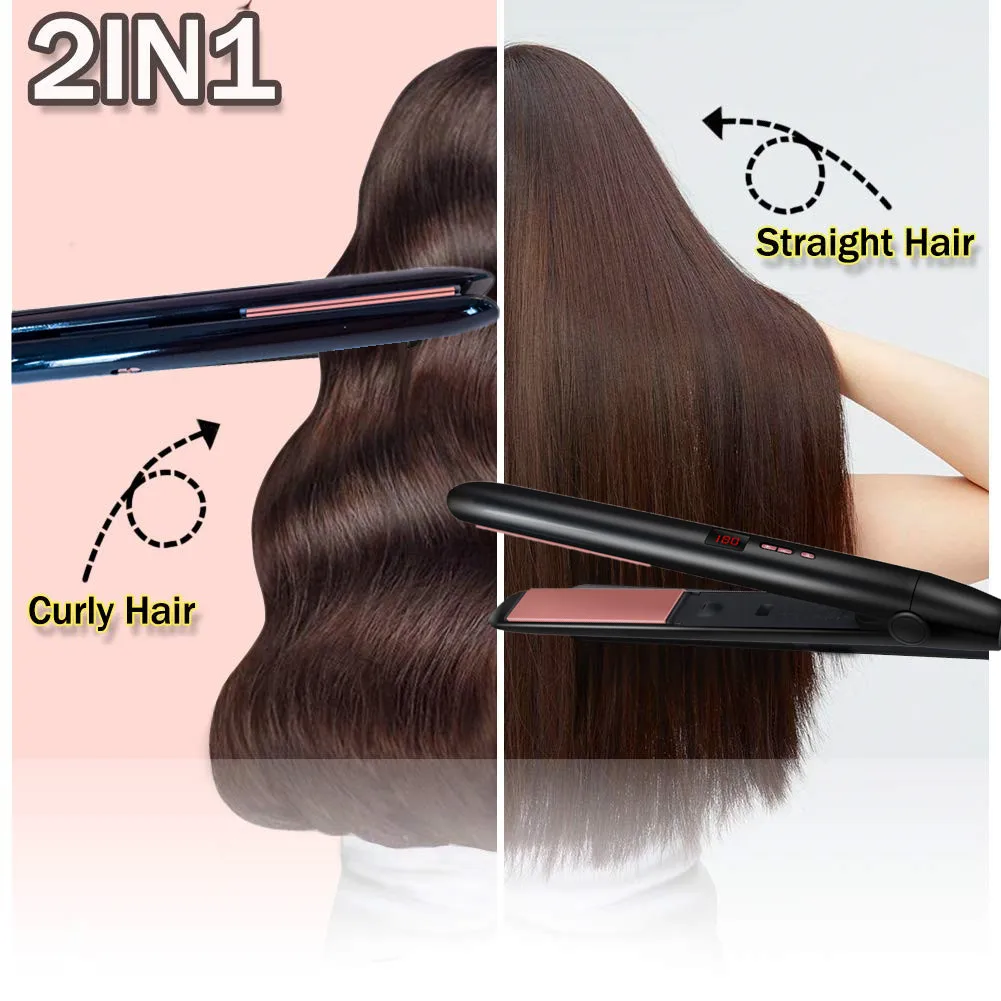 2 In 1 Professional Hair Straightener Hair Curler Iron Ceramic Styling Tools Flat Iron Hair Straightening Salon Styler
2 In 1 Professional Hair Straightener Hair Curler Iron Ceramic Styling Tools Flat Iron Hair Straightening Salon Styler