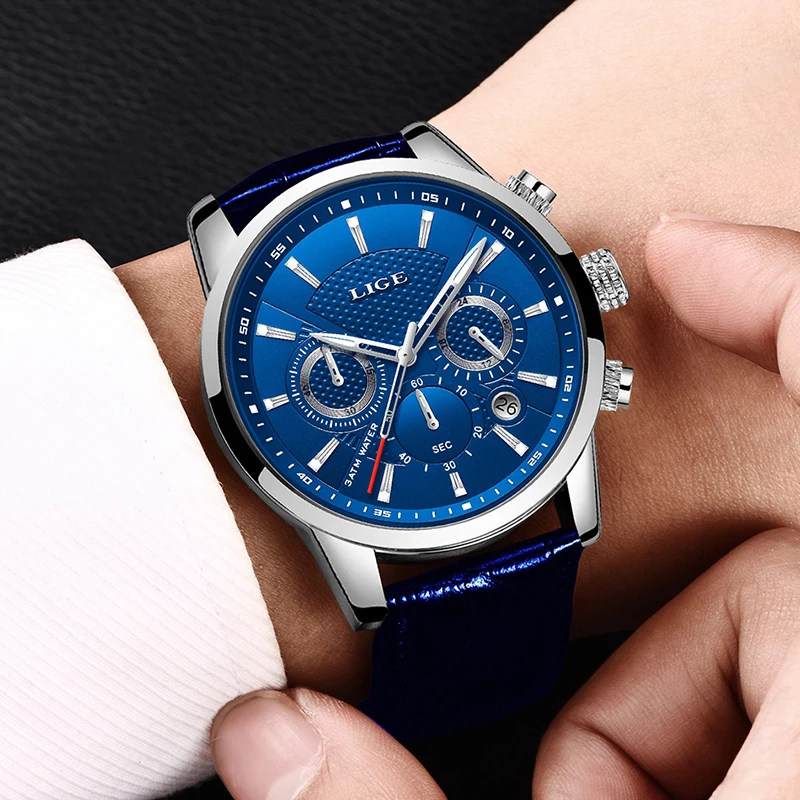 2019 New Mens Watches LIGE Top Brand Luxury Leather Casual Quartz Watch Men Sport Waterproof Clock Blue Watch Relogio Masculino
2019 New Mens Watches LIGE Top Brand Luxury Leather Casual Quartz Watch Men Sport Waterproof Clock Blue Watch Relogio Masculino