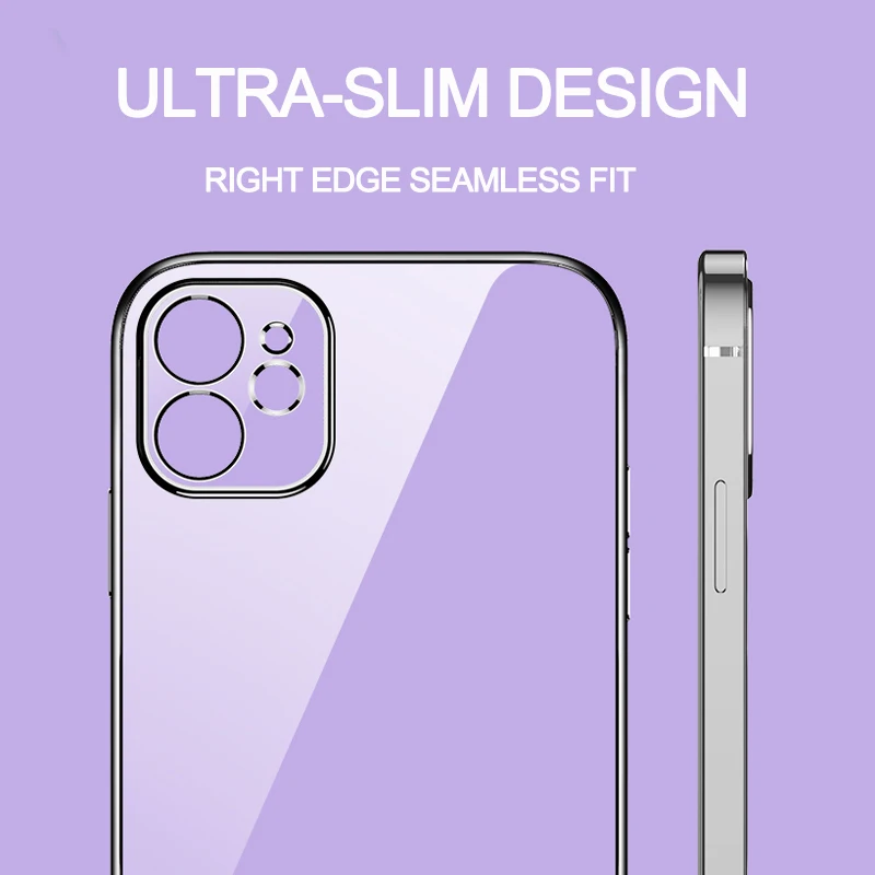 New Square Plating Soft Case For iPhone XR X XS 11Pro max Clear Cover For iPhone 7 8 plus Transparent Luxury TPU Silicone Cover
New Square Plating Soft Case For iPhone XR X XS 11Pro max Clear Cover For iPhone 7 8 plus Transparent Luxury TPU Silicone Cover