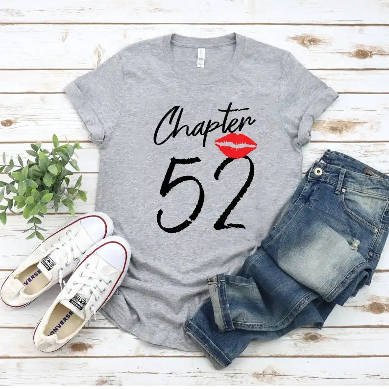 52nd Birthday Women Chapter Gift for birthday tshirt Women Plus Size Cotton Lady Clothes Fashion O Neck Short Sleeve Tees woman
52nd Birthday Women Chapter Gift for birthday tshirt Women Plus Size Cotton Lady Clothes Fashion O Neck Short Sleeve Tees woman