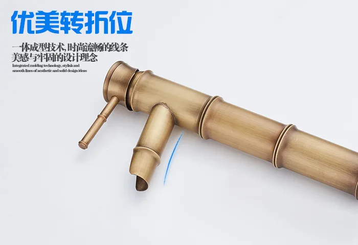 Nature Chic Style Bamboo Shape Bamboo Form Basin Faucet with Tube, Zen Style
Nature Chic Style Bamboo Shape Bamboo Form Basin Faucet with Tube, Zen Style