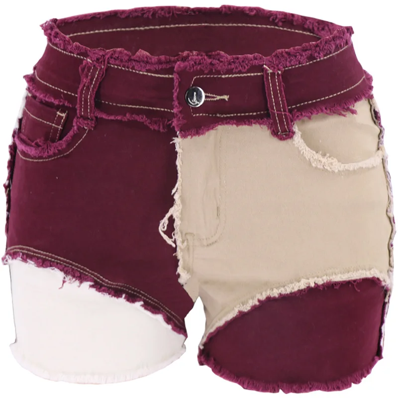 2021 Fashion Women's Patchwork Shorts Preppy Style High Waist Casual A-Line Stretch Vintage Jeans with Pocket
2021 Fashion Women's Patchwork Shorts Preppy Style High Waist Casual A-Line Stretch Vintage Jeans with Pocket