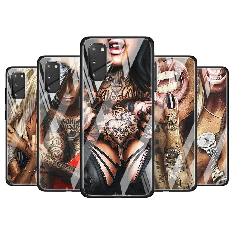 Tattoo women for Samsung Galaxy S20 FE Ultra Note 20 S10 Lite S9 S8 Plus Luxury Tempered Glass Phone Case Cover
Tattoo women for Samsung Galaxy S20 FE Ultra Note 20 S10 Lite S9 S8 Plus Luxury Tempered Glass Phone Case Cover