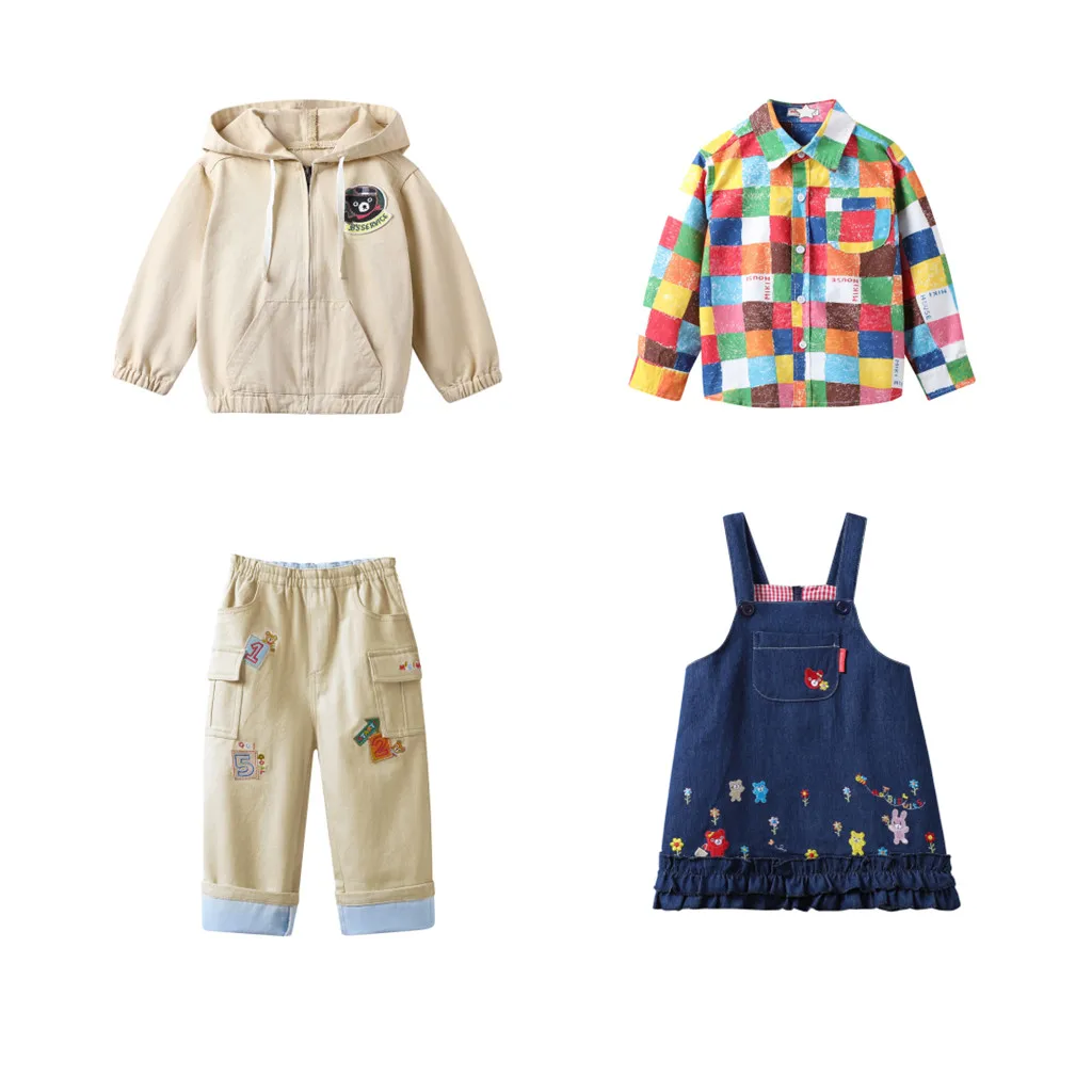 Kids Clothes Jackets 2022 New Spring Miki Girls Boys Outwear Coat T Shirts Pants Denim Skirt Dress Children's Clothing Outfits
Kids Clothes Jackets 2022 New Spring Miki Girls Boys Outwear Coat T Shirts Pants Denim Skirt Dress Children's Clothing Outfits