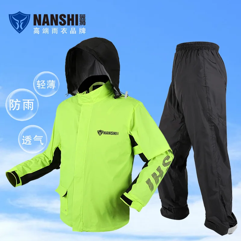 NANSHI Raincoat And Rain Pants Set Adult Two-Piece Raincoat Motorcycle Riding Raincoat Lightweight Men's And Women's Outdoor Fis
NANSHI Raincoat And Rain Pants Set Adult Two-Piece Raincoat Motorcycle Riding Raincoat Lightweight Men's And Women's Outdoor Fis