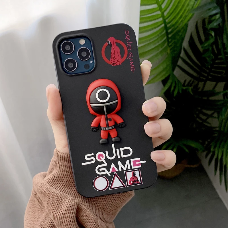 3D Funny Cute Squid Game Soft Phone Case For iPhone 11 12 13 Pro Max X XS Max Xr 7 8 Puls Cases Electroplated Metal TPU Cover
3D Funny Cute Squid Game Soft Phone Case For iPhone 11 12 13 Pro Max X XS Max Xr 7 8 Puls Cases Electroplated Metal TPU Cover