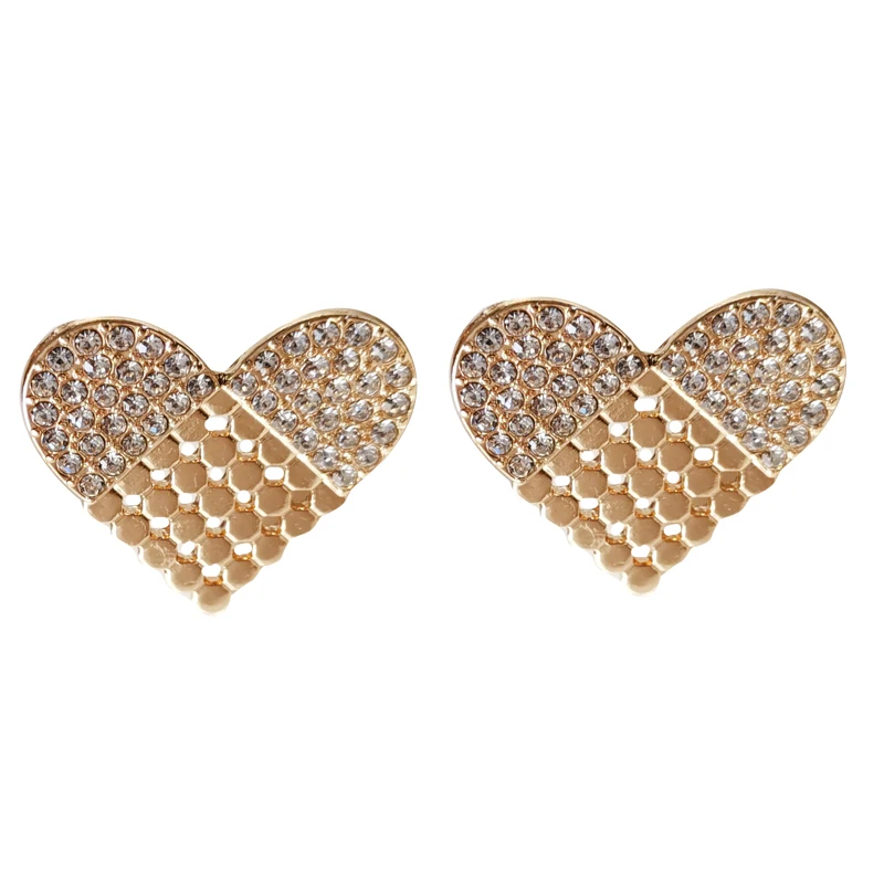 S925 needle Delicate Jewelry Heart Earring Hot Selling Metal Alloy High Quality Clear Crystal Love Stud Earrings For Women Gift
S925 needle Delicate Jewelry Heart Earring Hot Selling Metal Alloy High Quality Clear Crystal Love Stud Earrings For Women Gift