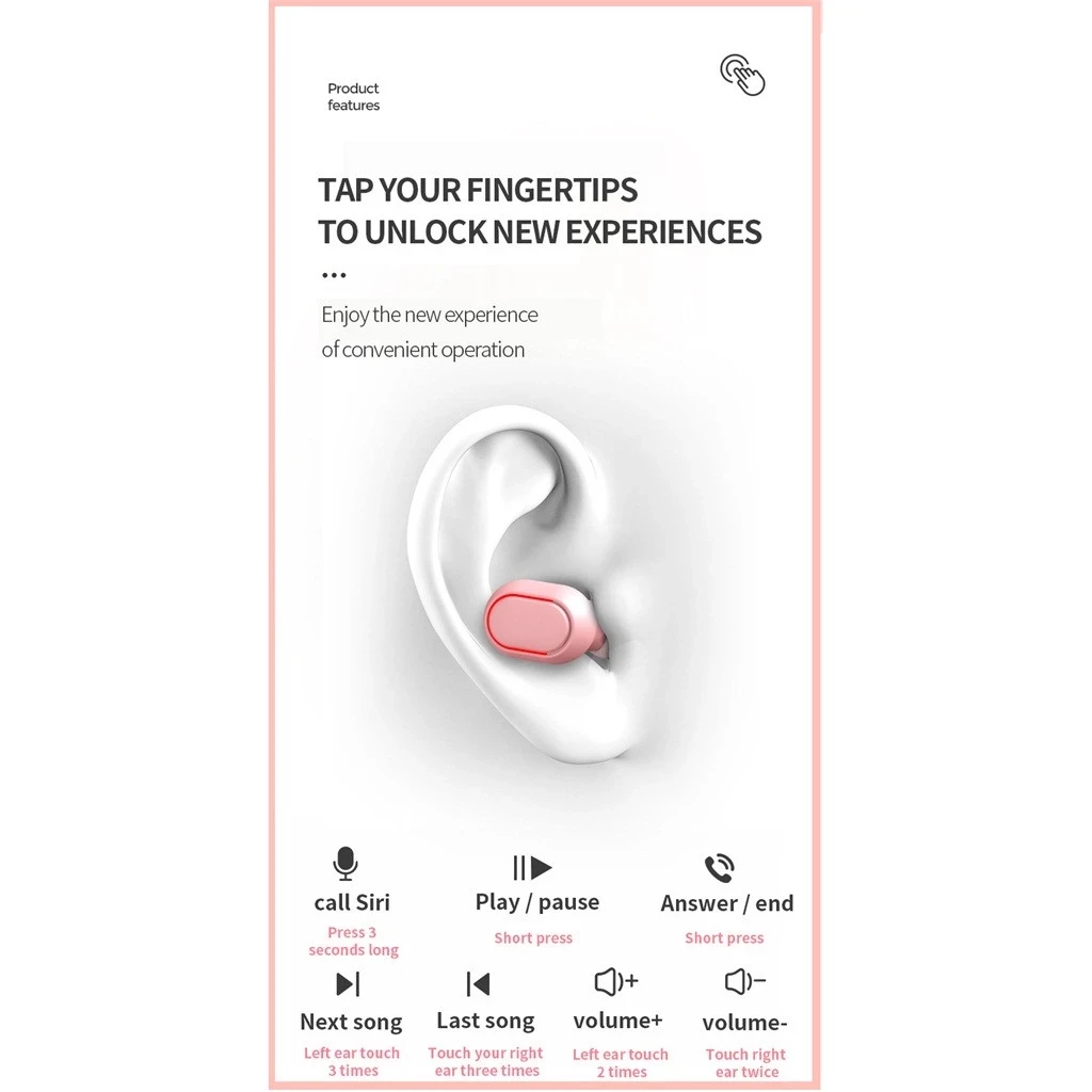 Wireless Earphone Bluetooth 5.0 Automatic Pairing Earphones Noise Cancelling Digital LED Display Screen Headset Touch Control
Wireless Earphone Bluetooth 5.0 Automatic Pairing Earphones Noise Cancelling Digital LED Display Screen Headset Touch Control