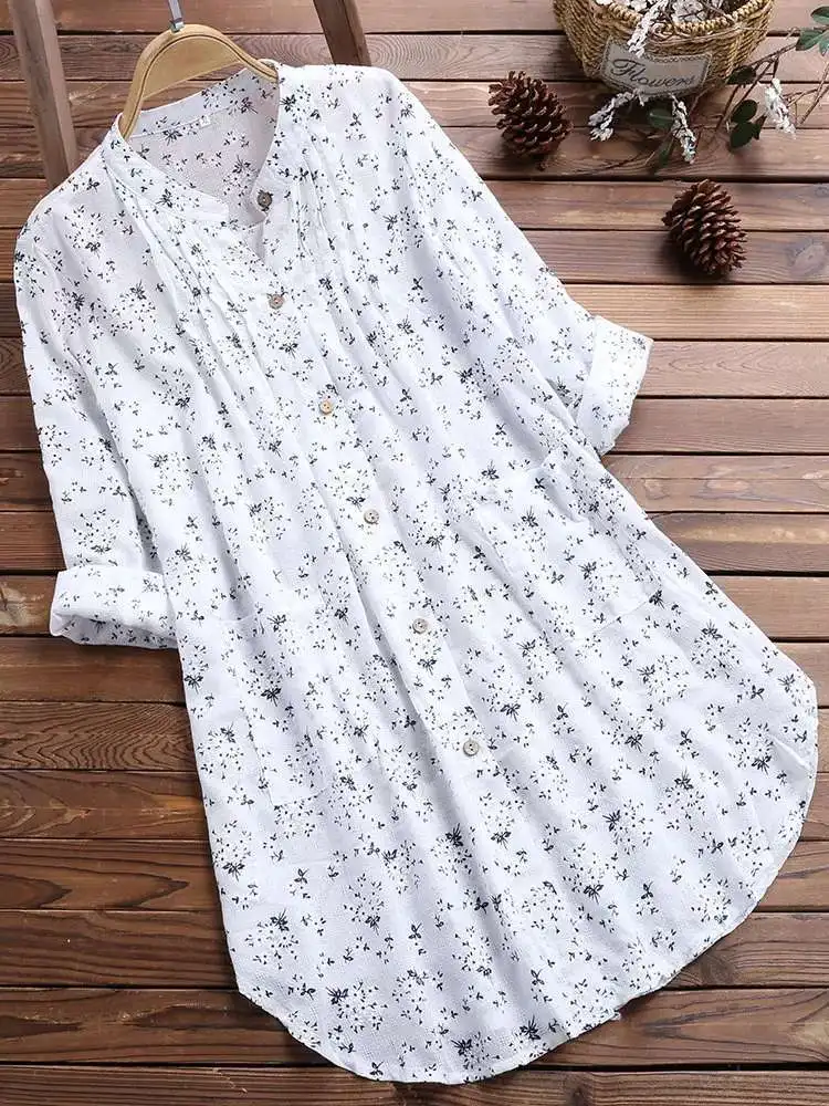 Women's Clothing Ladies Loose and Comfortable Female Womens Tops And Blouses Print Spring Linen Fabric Shirts Women Tops Clothes
Women's Clothing Ladies Loose and Comfortable Female Womens Tops And Blouses Print Spring Linen Fabric Shirts Women Tops Clothes