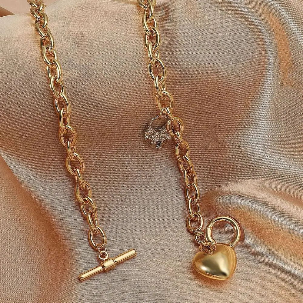 Multi Layered Love Heart Pendant Necklace Korean Elegant Lasso Toggle Choker Necklaces Jewelry For Women and Girl
Multi Layered Love Heart Pendant Necklace Korean Elegant Lasso Toggle Choker Necklaces Jewelry For Women and Girl