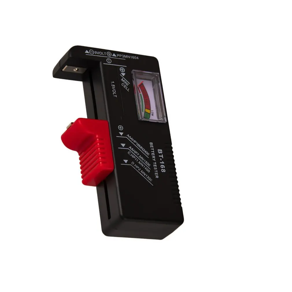 BT168 Portable Universal Digital Battery Tester Volt Checker For AA AAA 9V Button Multiple Size Battery Tester Checker 
BT168 Portable Universal Digital Battery Tester Volt Checker For AA AAA 9V Button Multiple Size Battery Tester Checker