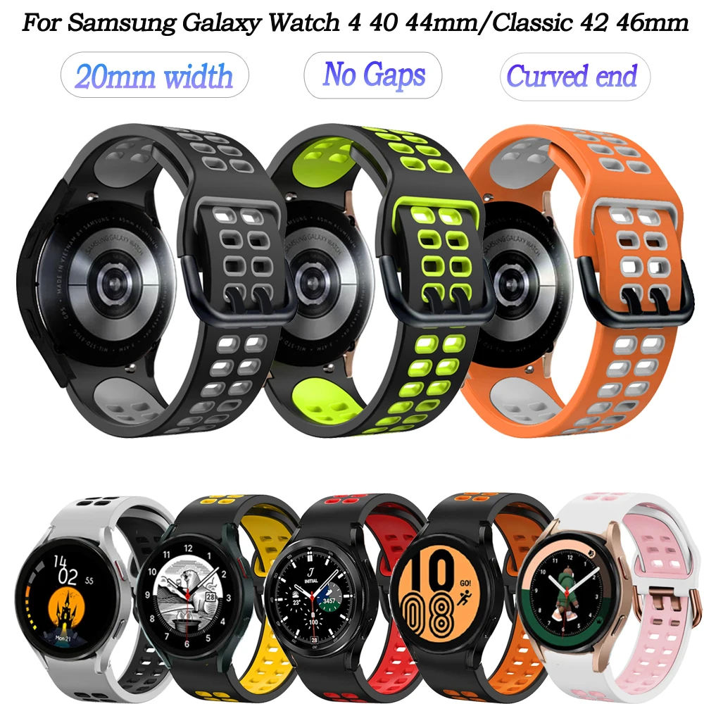 Silicone Straps For Samsung Galaxy Watch 4 Classic 46mm 42mm Smartwatch Ridge Sport No Gaps Wrist Galaxy Watch 4 44mm 40mm Band
Silicone Straps For Samsung Galaxy Watch 4 Classic 46mm 42mm Smartwatch Ridge Sport No Gaps Wrist Galaxy Watch 4 44mm 40mm Band