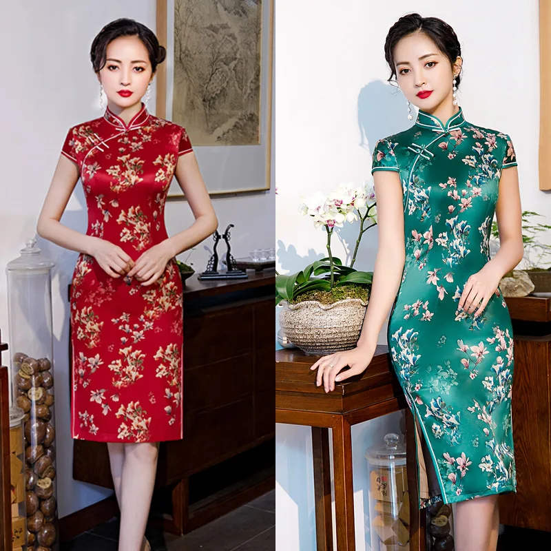 Китайская современная одежда Cheongsam свадебное платье Женская юбка с принтом облегающее платье сексуальное атласное платье Ципао Ретро повс...
Китайская современная одежда Cheongsam свадебное платье Женская юбка с принтом облегающее платье сексуальное атласное платье Ципао Ретро повс...