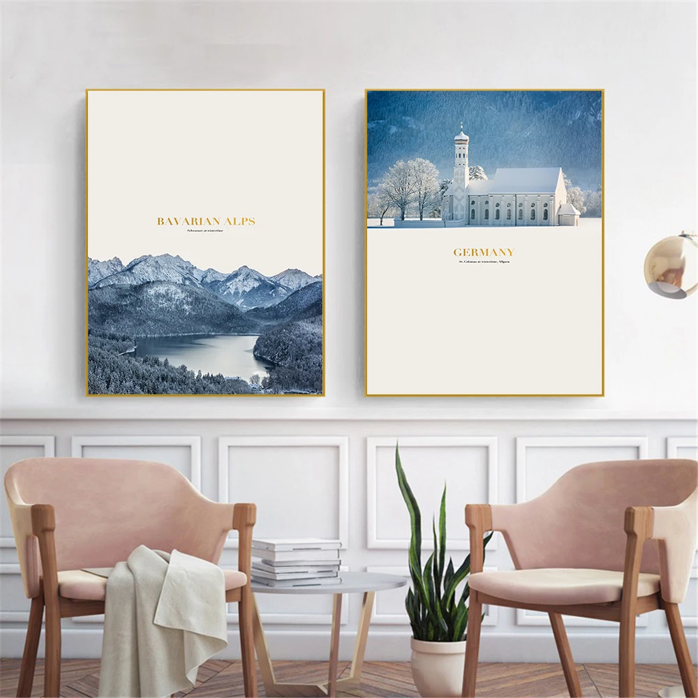 Nordic Poster Landscape Bavarian Alps Germany ST Coloman Budapest Canvas Art Print Wall Pictures For Living Room Home Decor
Nordic Poster Landscape Bavarian Alps Germany ST Coloman Budapest Canvas Art Print Wall Pictures For Living Room Home Decor