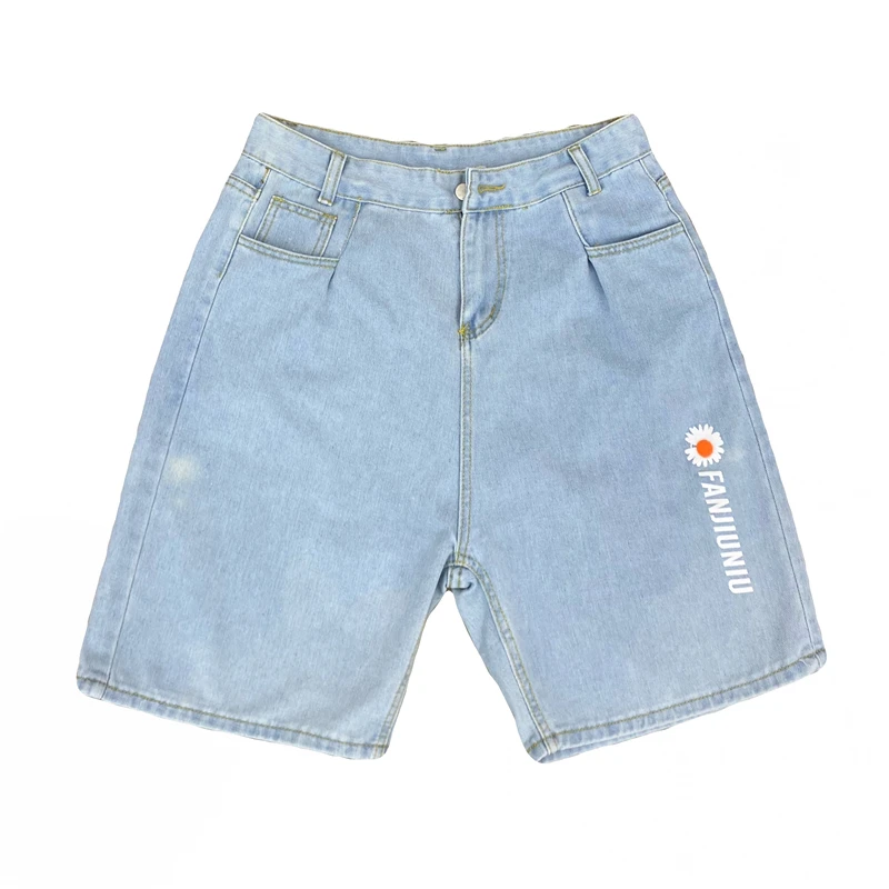 Summer Shorts Women Denim Shorts Female Harajuku Letter Print Loose High Waist Five Point Pants Vintage Washed Man Shorts Cotton
Summer Shorts Women Denim Shorts Female Harajuku Letter Print Loose High Waist Five Point Pants Vintage Washed Man Shorts Cotton