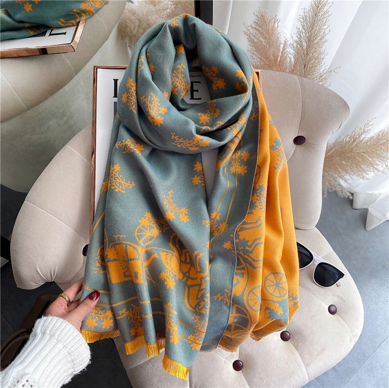 Luxury Design Scarf Cashmere Shawls Women Printed Winter Pashmina Warm Wraps Female Blanket Thick Soft Bufanda Stoles
Luxury Design Scarf Cashmere Shawls Women Printed Winter Pashmina Warm Wraps Female Blanket Thick Soft Bufanda Stoles