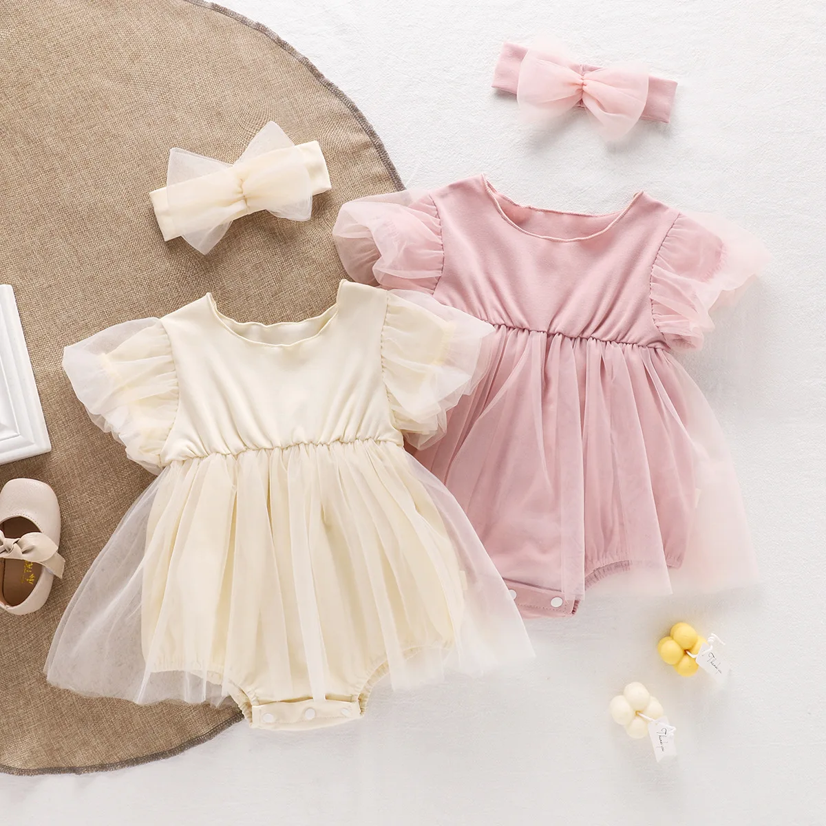Summer Baby Girls Peincess Dress Newborn Birthday Party Puff Sleeve Tulle Dresses Rompers Girl Clothes Cotton Overalls 0-24M
Summer Baby Girls Peincess Dress Newborn Birthday Party Puff Sleeve Tulle Dresses Rompers Girl Clothes Cotton Overalls 0-24M