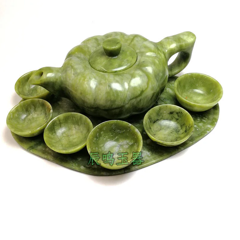 Traditional China Tea cup and teapot set,Natural jade carving jade teapot and tea cup A set handmade Chinese
Traditional China Tea cup and teapot set,Natural jade carving jade teapot and tea cup A set handmade Chinese