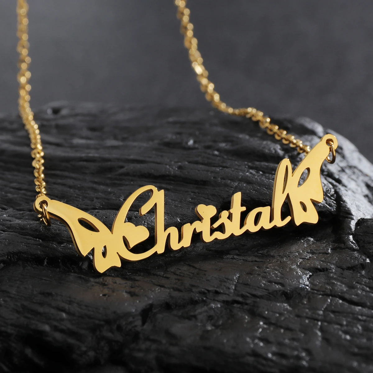 Acheerup Personalzed Name Wing Shape Necklaces for Women Customized Letters Gold Stainless Steel Nameplate Chain Jewelry Gifts
Acheerup Personalzed Name Wing Shape Necklaces for Women Customized Letters Gold Stainless Steel Nameplate Chain Jewelry Gifts
