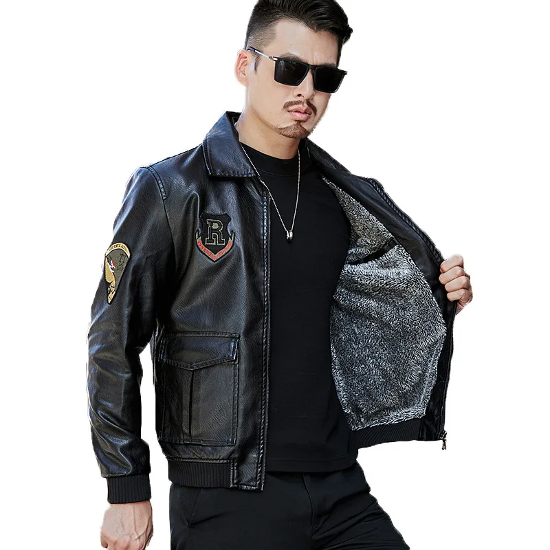 Leather Jacket Men Fleece Lined Thick Warm Faux Leather Winter Jackets Business man For office Male Jackets Coat Man Outwear
Leather Jacket Men Fleece Lined Thick Warm Faux Leather Winter Jackets Business man For office Male Jackets Coat Man Outwear