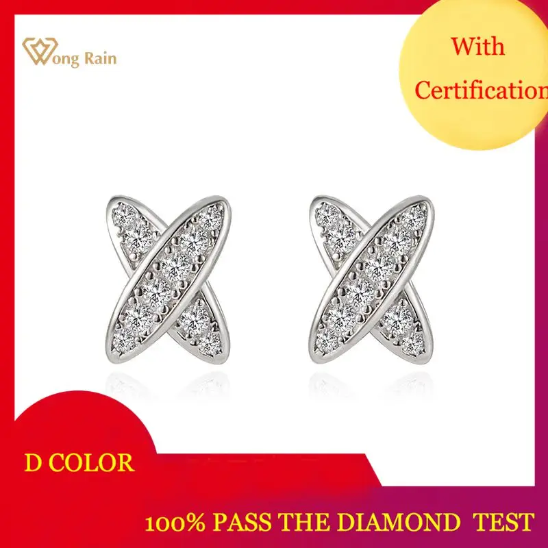 Wong Rain 925 Sterling Silver Real Moissanite Diamonds Gemstone Wedding Engagement Creative Career Studs Earrings Fine Jewelry
Wong Rain 925 Sterling Silver Real Moissanite Diamonds Gemstone Wedding Engagement Creative Career Studs Earrings Fine Jewelry