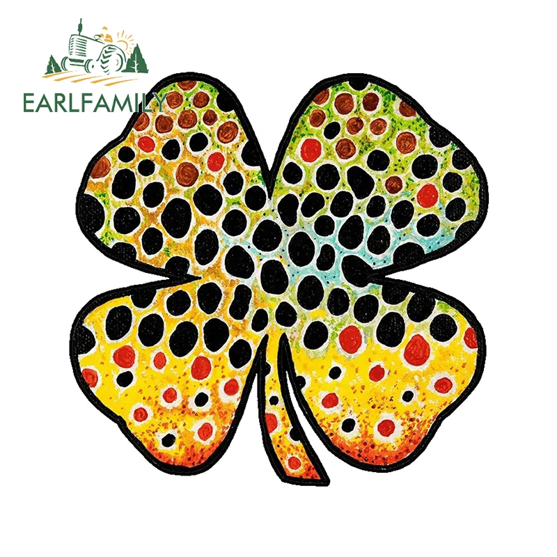 EARLFAMILY 13cm x 12.9cm For Lucky Brown Trout Clover Car Sticker Refrigerator Motorcycle Decal Waterproof Sunscreen Decoration
EARLFAMILY 13cm x 12.9cm For Lucky Brown Trout Clover Car Sticker Refrigerator Motorcycle Decal Waterproof Sunscreen Decoration