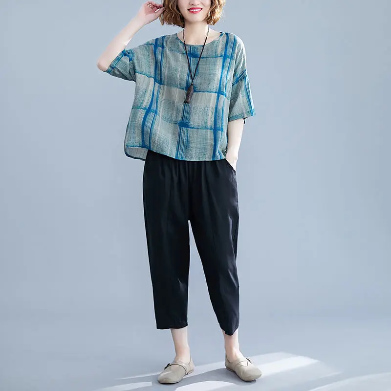 Летняя одежда для девочек 2021 новая рубашка в клетку с короткими рукавами Топ и штаны, костюмы, модные повседневные брюки из хлопка и льна ком...
Летняя одежда для девочек 2021 новая рубашка в клетку с короткими рукавами Топ и штаны, костюмы, модные повседневные брюки из хлопка и льна ком...