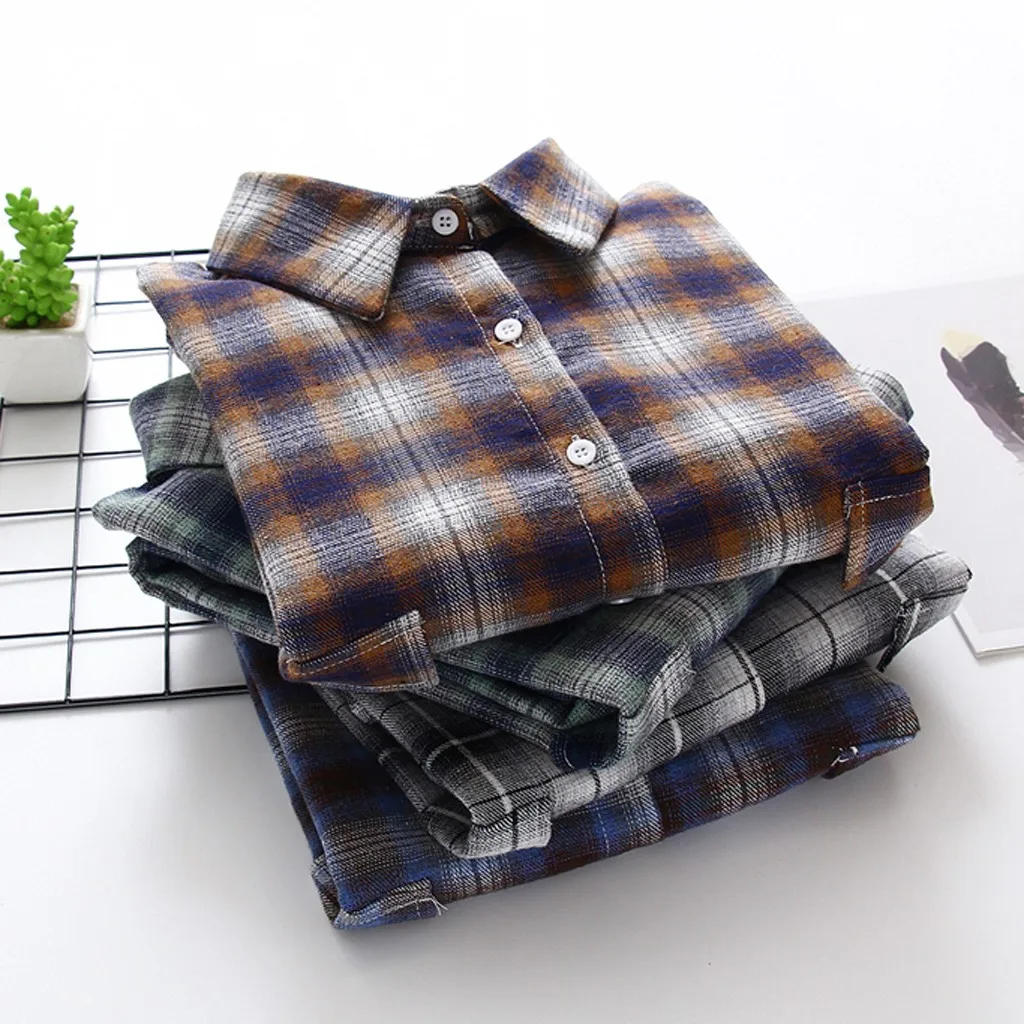 Fashion Women Top Retro Plaid Printing Long Sleeve Lapel Plus Size Feminino Loose Korean Style Casual Pullovers Sudadera Mujer
Fashion Women Top Retro Plaid Printing Long Sleeve Lapel Plus Size Feminino Loose Korean Style Casual Pullovers Sudadera Mujer