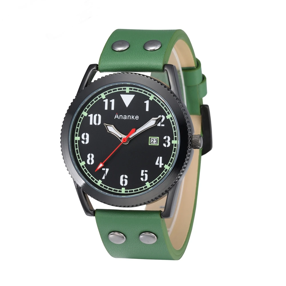 Men's Brand Watches 30M Waterproof Day Date Quartz Green Leather Mens Watches In Wristwatch male 
Men's Brand Watches 30M Waterproof Day Date Quartz Green Leather Mens Watches In Wristwatch male