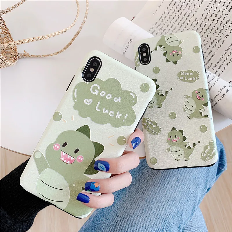 2021 Phone Case for iPhone 6 6S 7 8 Plus X XS Max XR 11 Pro Max Embossed Green Cute Little Dinosaur Back Shell Phone Cover
2021 Phone Case for iPhone 6 6S 7 8 Plus X XS Max XR 11 Pro Max Embossed Green Cute Little Dinosaur Back Shell Phone Cover