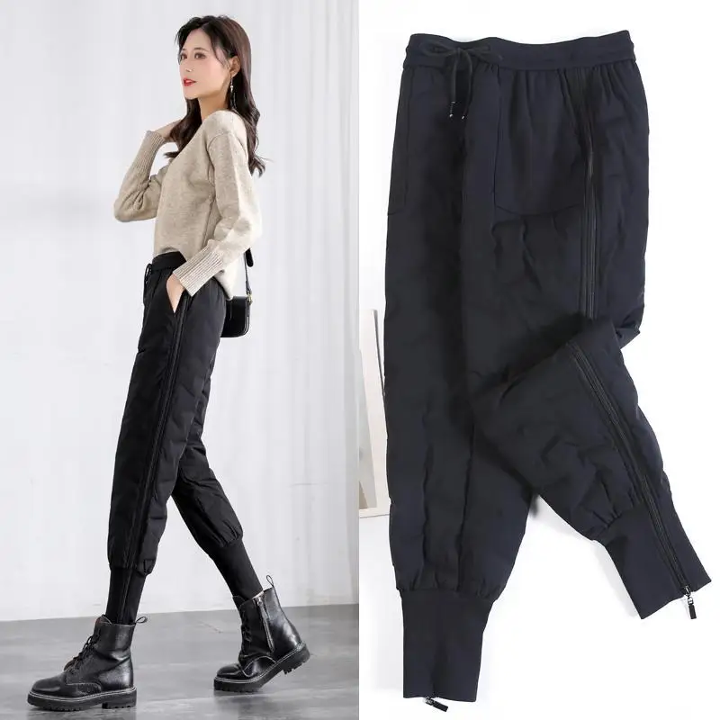 Women Winter Pants High Waist Thick Warm Down Cotton Pants 4xl Trousers Women Fashion Harem Pants Sweatpants Y179
Women Winter Pants High Waist Thick Warm Down Cotton Pants 4xl Trousers Women Fashion Harem Pants Sweatpants Y179