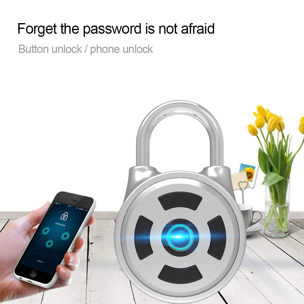 Password Lock Is Waterproof, Keyless Mobile Phone APP Password Unlocks Portable Anti-Theft Padlock, Travel Backpack Luggage Lock
Password Lock Is Waterproof, Keyless Mobile Phone APP Password Unlocks Portable Anti-Theft Padlock, Travel Backpack Luggage Lock