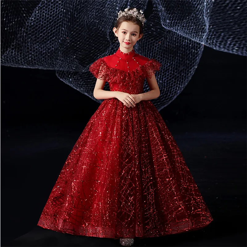 Children Girls Luxury New Year Party Christmas Festival Model Costumes Host Dress Kids Wedding Party Birthday Ceremony Dress
Children Girls Luxury New Year Party Christmas Festival Model Costumes Host Dress Kids Wedding Party Birthday Ceremony Dress