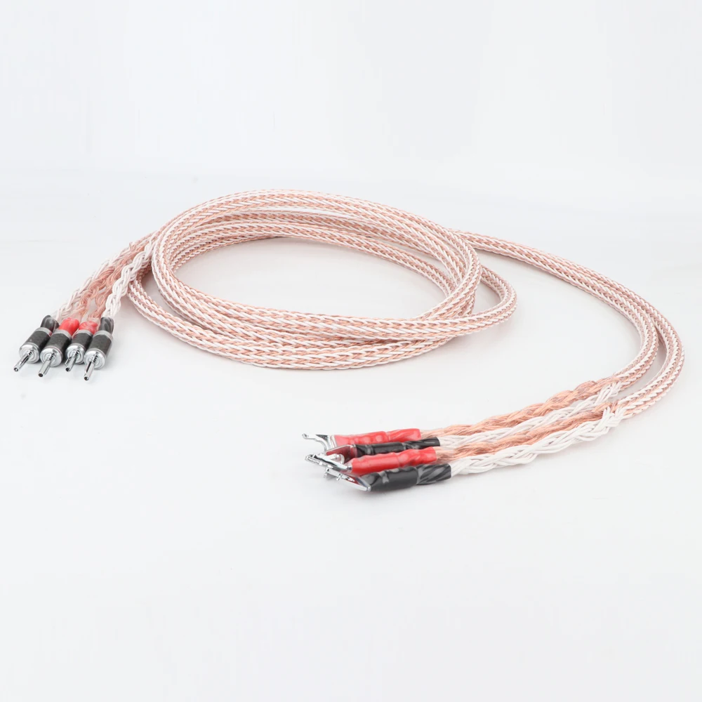 Pair Hifi 12TC OCC Speaker Cable Banana to Banana speaker cable Hi-end Audio Speaker Wire
Pair Hifi 12TC OCC Speaker Cable Banana to Banana speaker cable Hi-end Audio Speaker Wire